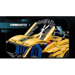 GULY 10622 TÀU HỘ TỐNG 1:8 tỷ lệ 1:8 bộ đồ chơi xếp lắp ráp ghép mô hình Technic KERVTTE SPORTCAR Kỹ Thuật Công Nghệ Cao Mô Hình Phương Tiện 3788 khối