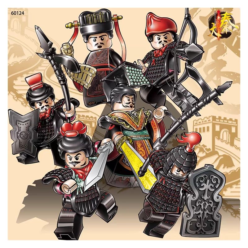 LWCK 60124 60132 non Lego LÍNH TẦN MINIFIGURES 6 LOẠI bộ đồ chơi xếp lắp ráp ghép mô hình Historical