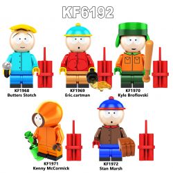 KOPF KF6192 6192 KF1968 1968 KF1969 1969 KF1970 1970 KF1971 1971 KF1972 1972 NHÂN VẬT NHỎ SOUTH PARK 5 LOẠI bộ đồ chơi xếp lắp ráp ghép mô hình Movie & Game Phim Và Trò Chơi