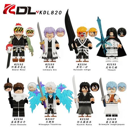 KDL 820 K2152 2152 K2153 2153 K2154 2154 K2155 2155 K2156 2156 K2157 2157 K2158 2158 K2159 2159 8 LOẠI NHÂN VẬT NHỎ GRIM REAPER bộ đồ chơi xếp lắp ráp ghép mô hình Movie & Game BLEACH Phim Và Trò Chơi