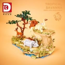DK 6025 XAVAN bộ đồ chơi xếp lắp ráp ghép mô hình TROPICAL SAVANNA FOREST 755 khối