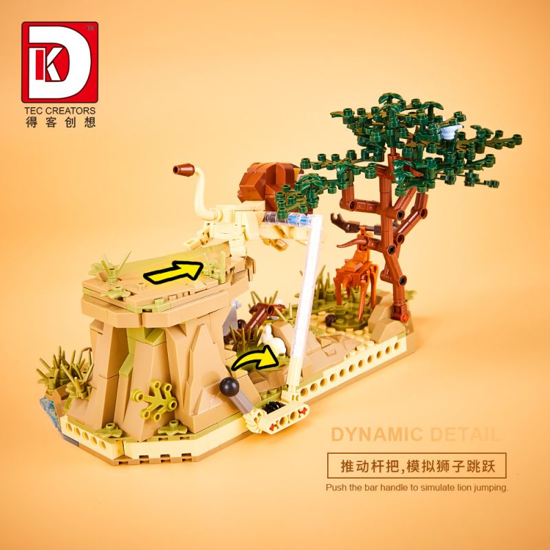 DK 6025 XAVAN bộ đồ chơi xếp lắp ráp ghép mô hình TROPICAL SAVANNA FOREST 755 khối