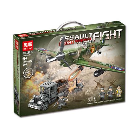 AMERICAN LEAGUE 98302 XE TẢI OPEL CỦA ĐỨC TIÊM KÍCH SPITFIRE ANH bộ đồ chơi xếp lắp ráp ghép mô hình Military Army Quân Sự Bộ Đội