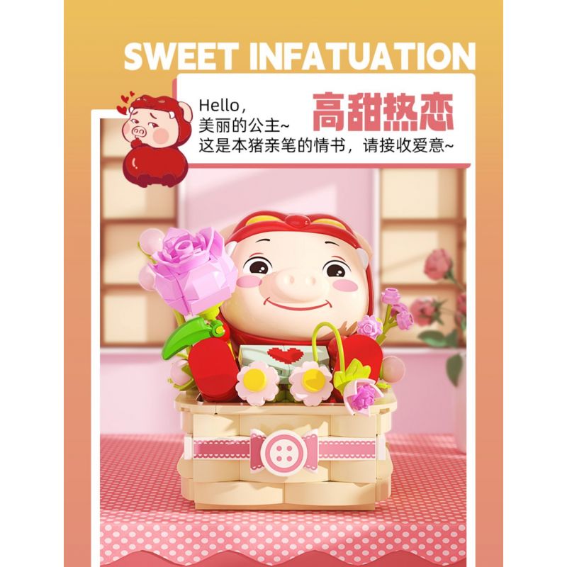 JAKI JK6850 6850 NGƯỜI HỢI TÌNH YÊU NGỌT NGÀO VÀ NỒNG NÀN bộ đồ chơi xếp lắp ráp ghép mô hình Movie & Game GGBOND SWEET INFATUATION Phim Và Trò Chơi