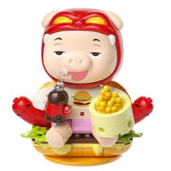 JAKI JK6851 6851 NGƯỜI LỢN NGÔI NHÀ HẠNH PHÚC BÉO bộ đồ chơi xếp lắp ráp ghép mô hình Movie & Game GGBOND HAPPY HONEBODY Phim Và Trò Chơi