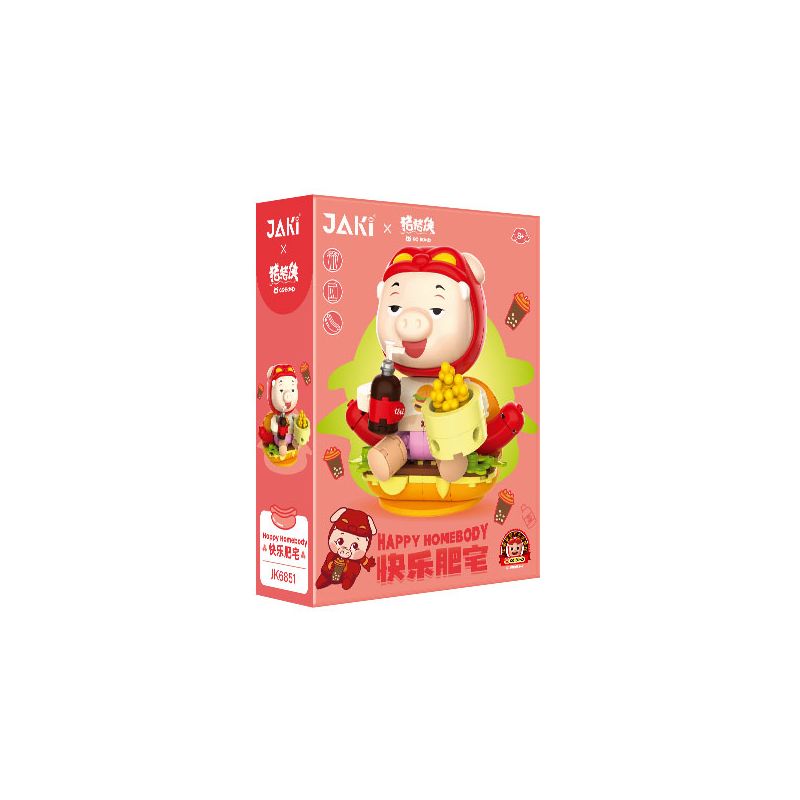 JAKI JK6851 6851 NGƯỜI LỢN NGÔI NHÀ HẠNH PHÚC BÉO bộ đồ chơi xếp lắp ráp ghép mô hình Movie & Game GGBOND HAPPY HONEBODY Phim Và Trò Chơi