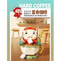 JAKI JK6853 6853 NGƯỜI LỢN CÀ PHÊ KHỐN KHỔ bộ đồ chơi xếp lắp ráp ghép mô hình Movie & Game GGBOND HARD COFFEE Phim Và Trò Chơi