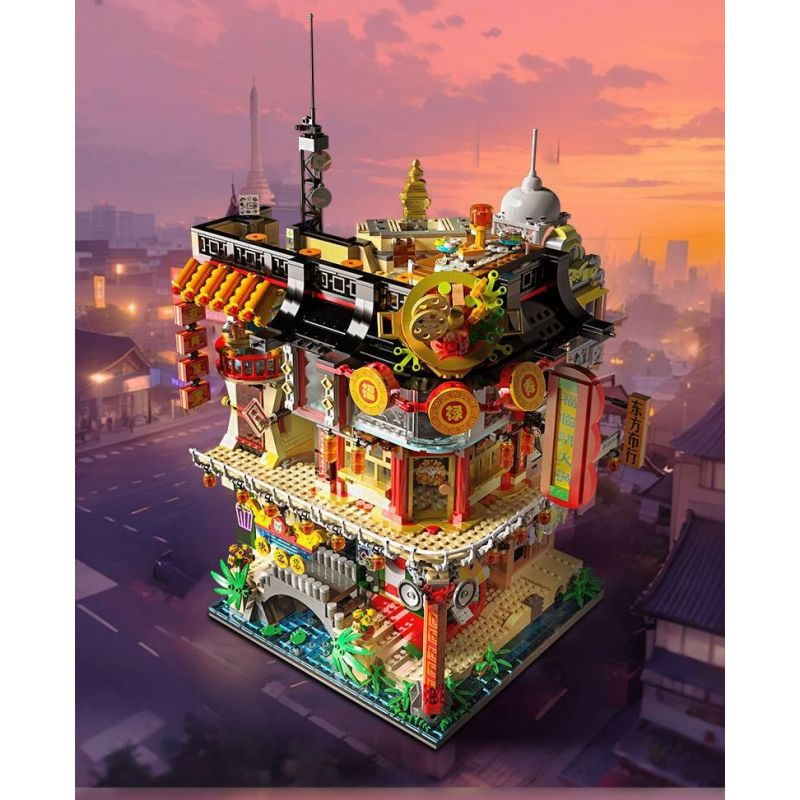 ZHEGAO 00426 THỊ TRẤN TRUNG QUỐC bộ đồ chơi xếp lắp ráp ghép mô hình Creator CHINATOWN Sáng Tạo 4653 khối