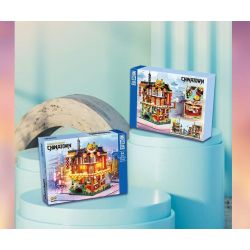 ZHEGAO 00426 THỊ TRẤN TRUNG QUỐC bộ đồ chơi xếp lắp ráp ghép mô hình Creator CHINATOWN Sáng Tạo 4653 khối