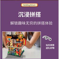 ZHEGAO 00426 THỊ TRẤN TRUNG QUỐC bộ đồ chơi xếp lắp ráp ghép mô hình Creator CHINATOWN Sáng Tạo 4653 khối