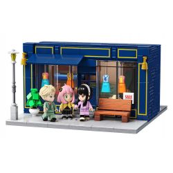 JIALE SPECIAL 33004 SPY PLAY HOUSE CUỘC PHIÊU LƯU CỦA GIA ĐÌNH bộ đồ chơi xếp lắp ráp ghép mô hình Movie & Game SPY FAMILY Phim Và Trò Chơi 677 khối
