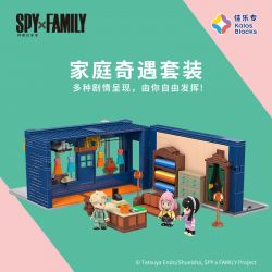 JIALE SPECIAL 33004 SPY PLAY HOUSE CUỘC PHIÊU LƯU CỦA GIA ĐÌNH bộ đồ chơi xếp lắp ráp ghép mô hình Movie & Game SPY FAMILY Phim Và Trò Chơi 677 khối