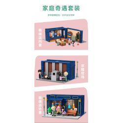 JIALE SPECIAL 33004 SPY PLAY HOUSE CUỘC PHIÊU LƯU CỦA GIA ĐÌNH bộ đồ chơi xếp lắp ráp ghép mô hình Movie & Game SPY FAMILY Phim Và Trò Chơi 677 khối