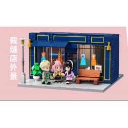 JIALE SPECIAL 33004 SPY PLAY HOUSE CUỘC PHIÊU LƯU CỦA GIA ĐÌNH bộ đồ chơi xếp lắp ráp ghép mô hình Movie & Game SPY FAMILY Phim Và Trò Chơi 677 khối