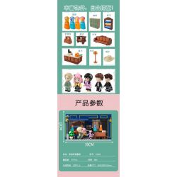 JIALE SPECIAL 33004 SPY PLAY HOUSE CUỘC PHIÊU LƯU CỦA GIA ĐÌNH bộ đồ chơi xếp lắp ráp ghép mô hình Movie & Game SPY FAMILY Phim Và Trò Chơi 677 khối