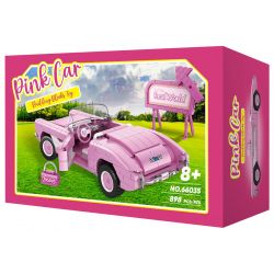 WE GAME COMING 66035 BARBIE MUI TRẦN bộ đồ chơi xếp lắp ráp ghép mô hình Movie & Game PINK CAR Phim Và Trò Chơi 898 khối
