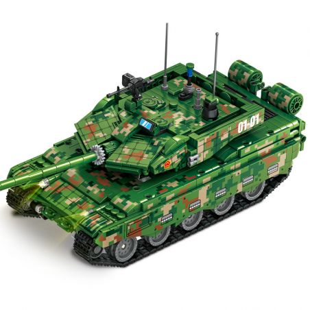 LE YI 66035 BÌNH ĐIỀU KHIỂN TỪ XA 99A bộ đồ chơi xếp lắp ráp ghép mô hình Military Army Quân Sự Bộ Đội 1628 khối