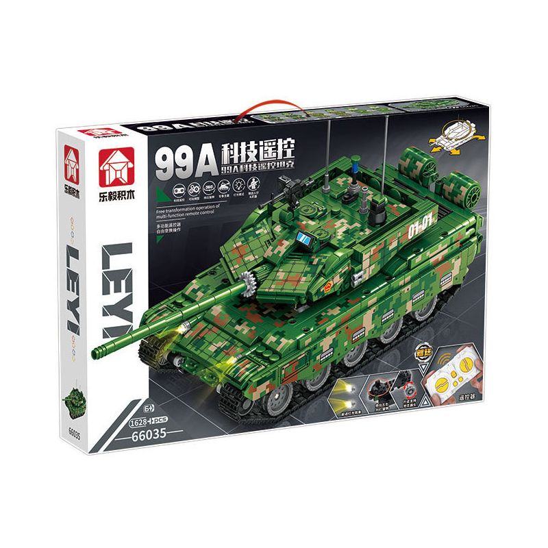 LE YI 66035 BÌNH ĐIỀU KHIỂN TỪ XA 99A bộ đồ chơi xếp lắp ráp ghép mô hình Military Army Quân Sự Bộ Đội 1628 khối