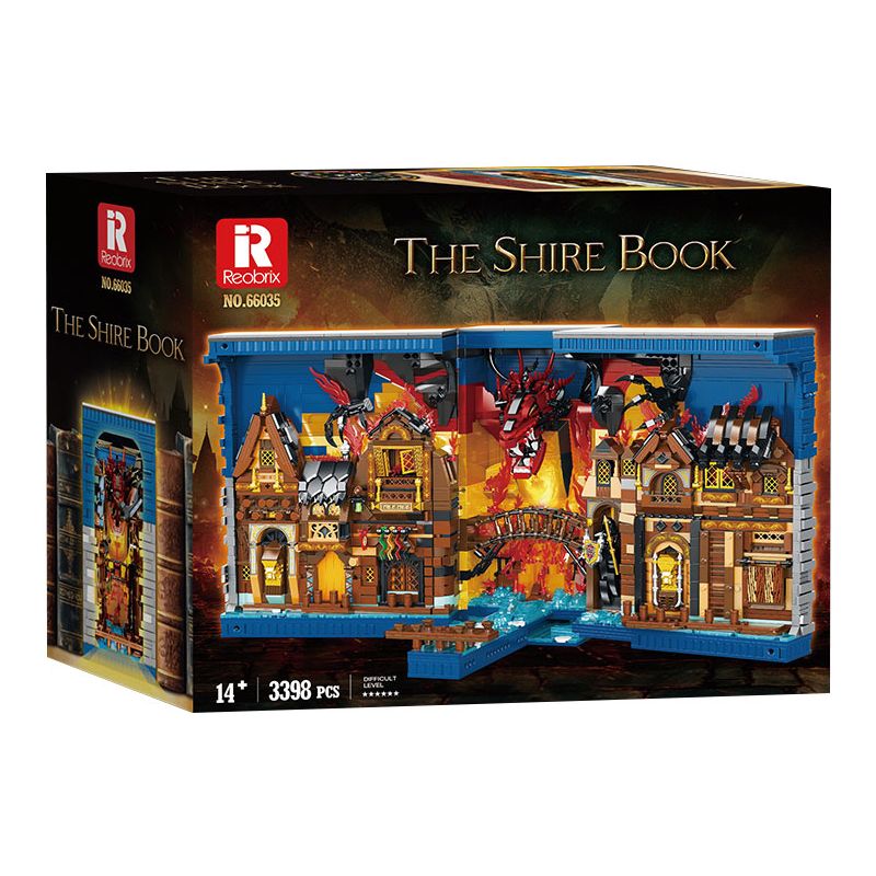 REOBRIX 66035 SÁCH HOBBIT bộ đồ chơi xếp lắp ráp ghép mô hình The Lord Of The Rings Chúa Nhẫn 3398 khối