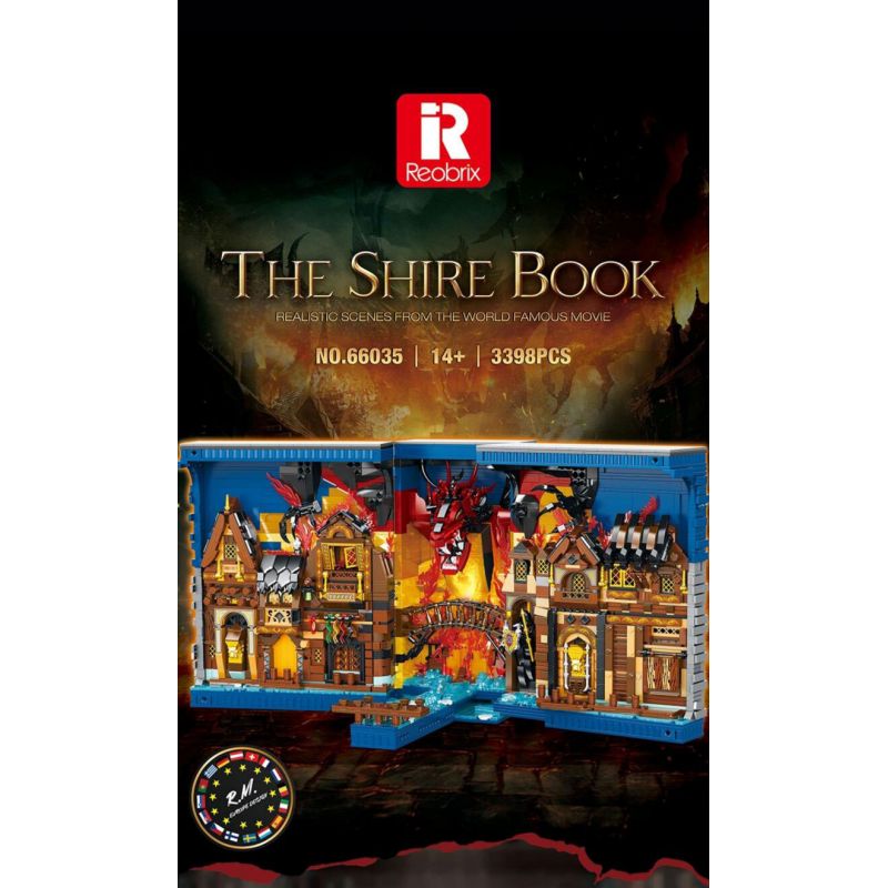 REOBRIX 66035 SÁCH HOBBIT bộ đồ chơi xếp lắp ráp ghép mô hình The Lord Of The Rings Chúa Nhẫn 3398 khối