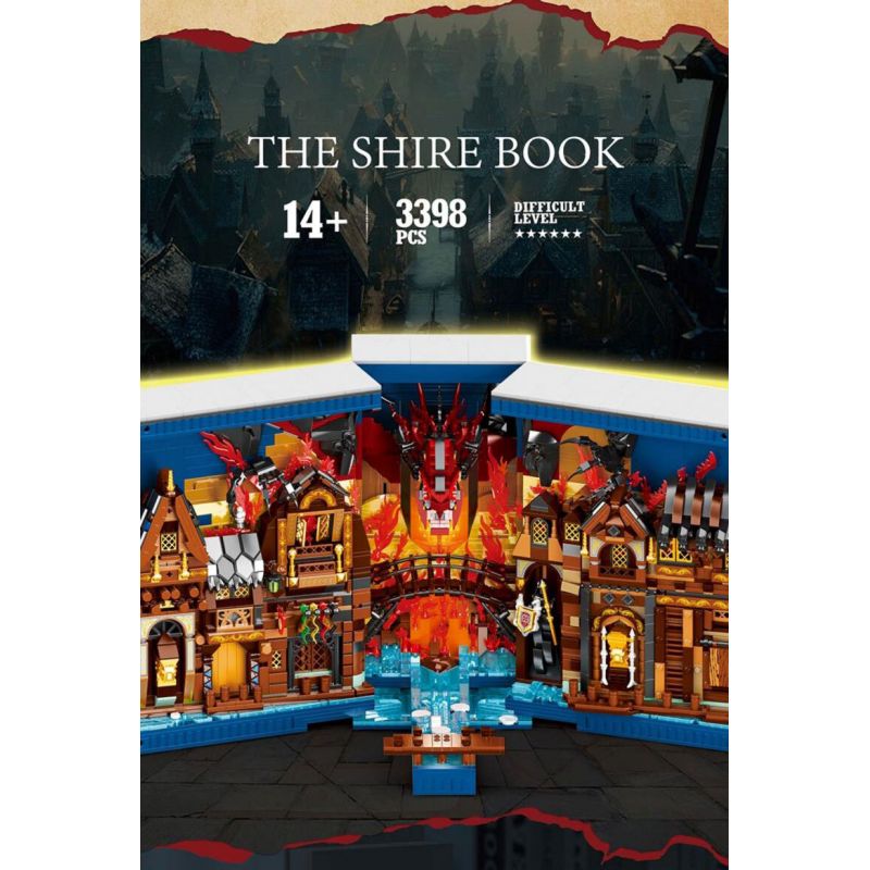 REOBRIX 66035 SÁCH HOBBIT bộ đồ chơi xếp lắp ráp ghép mô hình The Lord Of The Rings Chúa Nhẫn 3398 khối