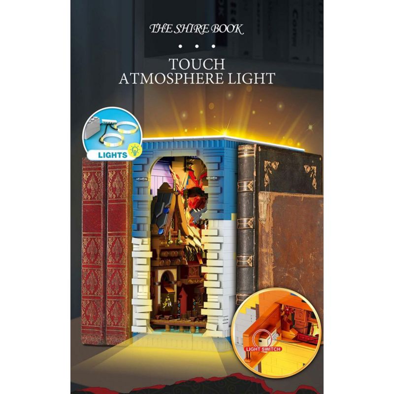 REOBRIX 66035 SÁCH HOBBIT bộ đồ chơi xếp lắp ráp ghép mô hình The Lord Of The Rings Chúa Nhẫn 3398 khối