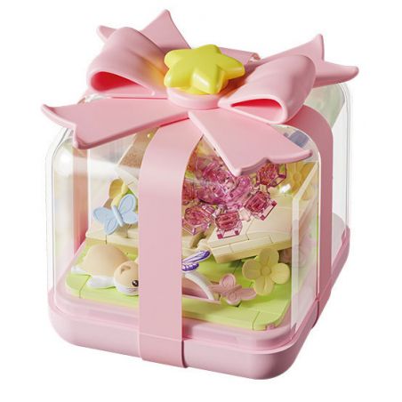 GEKKOSHA 804421 NGÔI SAO ƯỚC NGUYỆN TRÊN ĐẦU NGÓN TAY SỰ LÃNG MẠN VẪN TIẾP TỤC bộ đồ chơi xếp lắp ráp ghép mô hình STARWISH RING BOX