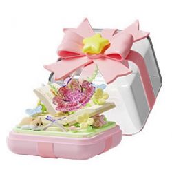 GEKKOSHA 804421 NGÔI SAO ƯỚC NGUYỆN TRÊN ĐẦU NGÓN TAY SỰ LÃNG MẠN VẪN TIẾP TỤC bộ đồ chơi xếp lắp ráp ghép mô hình STARWISH RING BOX