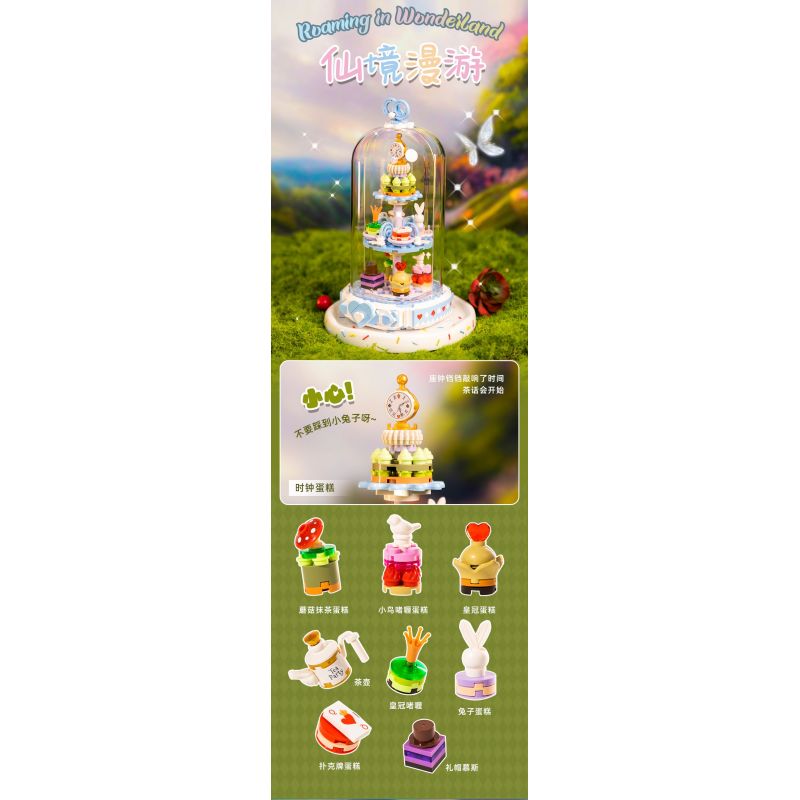 PANTASY 85101 TRÀ CHIỀU ẤM ÁP LANG THANG XỨ SỞ THẦN TIÊN bộ đồ chơi xếp lắp ráp ghép mô hình