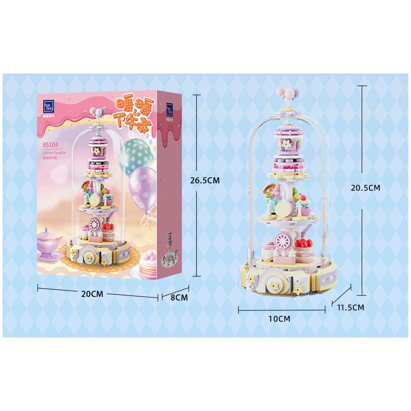 PANTASY 85104 TRÀ CHIỀU ẤM ÁP THIÊN ĐƯỜNG KỲ LÂN bộ đồ chơi xếp lắp ráp ghép mô hình