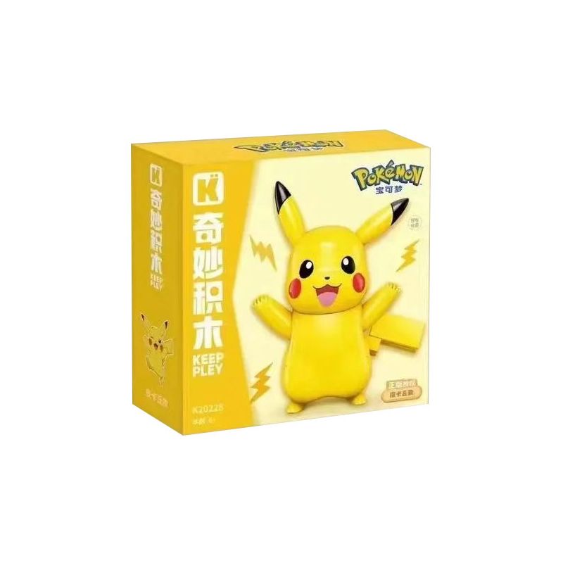 KEEPPLEY K20228 20228 non Lego POKÉMON VIVID KUPPY PIKACHU bộ đồ chơi xếp lắp ráp ghép mô hình Movie & Game Phim Và Trò Chơi