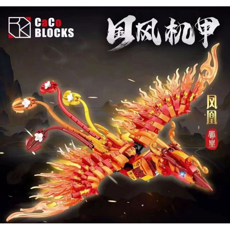 CACO 2275 MECHA TRUNG QUỐC PHƯỢNG HOÀNG bộ đồ chơi xếp lắp ráp ghép mô hình 628 khối