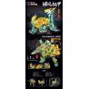 CACO 2278 MECHA KIỂU TRUNG QUỐC RÙA ĐEN bộ đồ chơi xếp lắp ráp ghép mô hình 666 khối