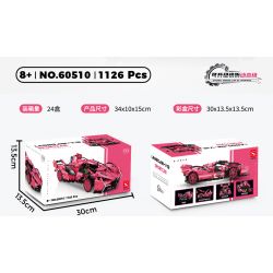 DOUBLE HEIGHT 60510 SIÊU XE LAMBORGHINI V12 tỷ lệ 1:14 bộ đồ chơi xếp lắp ráp ghép mô hình Technic Kỹ Thuật Công Nghệ Cao Mô Hình Phương Tiện 1148 khối