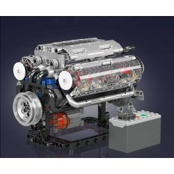 MouldKing 10088 Mould King 10088 DẪN ĐỘNG CƠ 8 XI-LANH KIỂU CHỮ V bộ đồ chơi xếp lắp ráp ghép mô hình Technic V8 ENGINE Kỹ Thuật Công Nghệ Cao Mô Hình Phương Tiện 535 khối