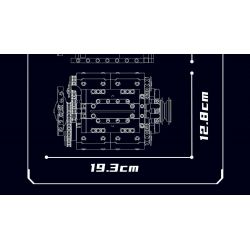 MouldKing 10088 Mould King 10088 DẪN ĐỘNG CƠ 8 XI-LANH KIỂU CHỮ V bộ đồ chơi xếp lắp ráp ghép mô hình Technic V8 ENGINE Kỹ Thuật Công Nghệ Cao Mô Hình Phương Tiện 535 khối