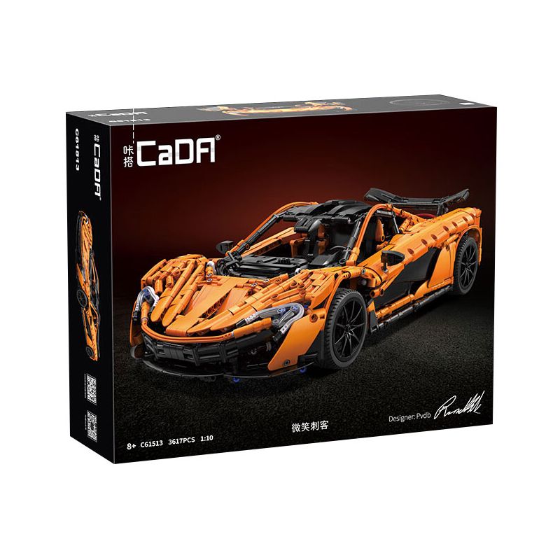CADA DOUBLEE C61513 61513 SIÊU XE SÁT THỦ MỈM CƯỜI 1:10 tỷ lệ 1:10 bộ đồ chơi xếp lắp ráp ghép mô hình Technic Kỹ Thuật Công Nghệ Cao Mô Hình Phương Tiện 3617 khối