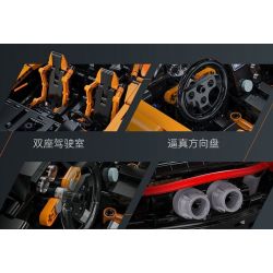 CADA DOUBLEE C61513 61513 SIÊU XE SÁT THỦ MỈM CƯỜI 1:10 tỷ lệ 1:10 bộ đồ chơi xếp lắp ráp ghép mô hình Technic Kỹ Thuật Công Nghệ Cao Mô Hình Phương Tiện 3617 khối