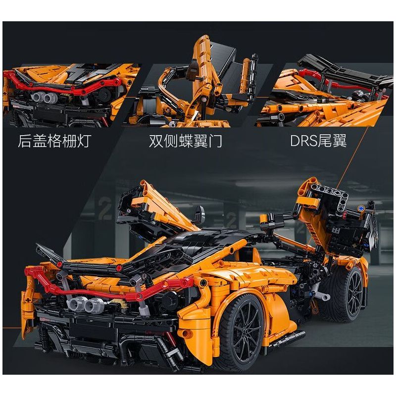 CADA DOUBLEE C61513 61513 SIÊU XE SÁT THỦ MỈM CƯỜI 1:10 tỷ lệ 1:10 bộ đồ chơi xếp lắp ráp ghép mô hình Technic Kỹ Thuật Công Nghệ Cao Mô Hình Phương Tiện 3617 khối