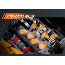 CADA DOUBLEE C61513 61513 SIÊU XE SÁT THỦ MỈM CƯỜI 1:10 tỷ lệ 1:10 bộ đồ chơi xếp lắp ráp ghép mô hình Technic Kỹ Thuật Công Nghệ Cao Mô Hình Phương Tiện 3617 khối