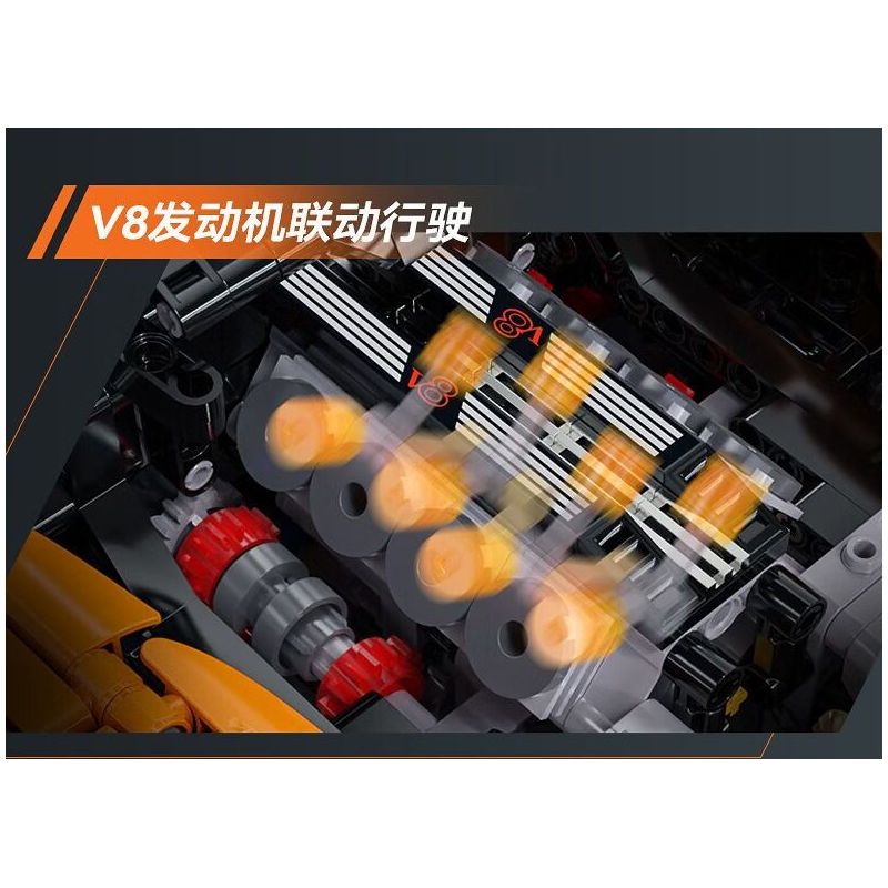 CADA DOUBLEE C61513 61513 SIÊU XE SÁT THỦ MỈM CƯỜI 1:10 tỷ lệ 1:10 bộ đồ chơi xếp lắp ráp ghép mô hình Technic Kỹ Thuật Công Nghệ Cao Mô Hình Phương Tiện 3617 khối