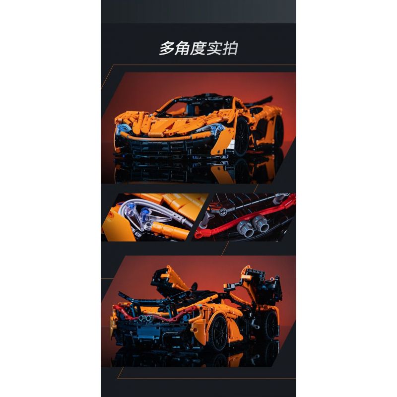 CADA DOUBLEE C61513 61513 SIÊU XE SÁT THỦ MỈM CƯỜI 1:10 tỷ lệ 1:10 bộ đồ chơi xếp lắp ráp ghép mô hình Technic Kỹ Thuật Công Nghệ Cao Mô Hình Phương Tiện 3617 khối