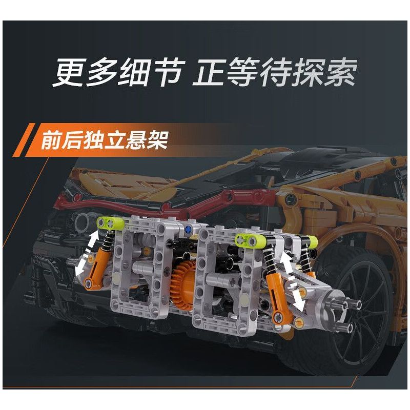 CADA DOUBLEE C61513 61513 SIÊU XE SÁT THỦ MỈM CƯỜI 1:10 tỷ lệ 1:10 bộ đồ chơi xếp lắp ráp ghép mô hình Technic Kỹ Thuật Công Nghệ Cao Mô Hình Phương Tiện 3617 khối