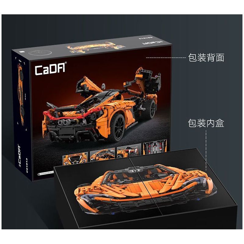 CADA DOUBLEE C61513 61513 SIÊU XE SÁT THỦ MỈM CƯỜI 1:10 tỷ lệ 1:10 bộ đồ chơi xếp lắp ráp ghép mô hình Technic Kỹ Thuật Công Nghệ Cao Mô Hình Phương Tiện 3617 khối