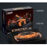 CADA DOUBLEE C61513 61513 SIÊU XE SÁT THỦ MỈM CƯỜI 1:10 tỷ lệ 1:10 bộ đồ chơi xếp lắp ráp ghép mô hình Technic Kỹ Thuật Công Nghệ Cao Mô Hình Phương Tiện 3617 khối