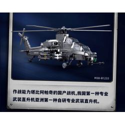 SLUBAN M38-B1233 B1233 1233 M38B1233 38-B1233 KHU VUI CHƠI MÔ HÌNH TRỰC THĂNG VŨ TRANG WZ-10S 1:35 tỷ lệ 1:35 bộ đồ chơi xếp lắp ráp ghép mô hình Military Army Quân Sự Bộ Đội