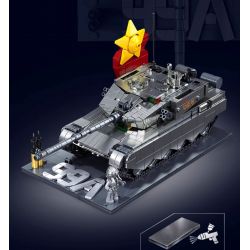 SLUBAN M38-B1234 B1234 1234 M38B1234 38-B1234 KHU VUI CHƠI MÔ HÌNH LỚP PHỦ KIM LOẠI XE TĂNG CHIẾN ĐẤU CHỦ LỰC ZTZ-99AS 1:35 tỷ lệ 1:35 bộ đồ chơi xếp lắp ráp ghép mô hình Military Army Quân Sự Bộ Đội 1079 khối