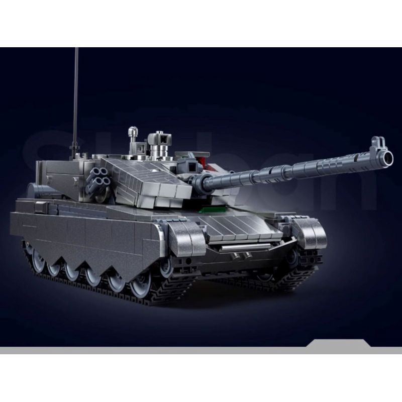 SLUBAN M38-B1234 B1234 1234 M38B1234 38-B1234 KHU VUI CHƠI MÔ HÌNH LỚP PHỦ KIM LOẠI XE TĂNG CHIẾN ĐẤU CHỦ LỰC ZTZ-99AS 1:35 tỷ lệ 1:35 bộ đồ chơi xếp lắp ráp ghép mô hình Military Army Quân Sự Bộ Đội 1079 khối