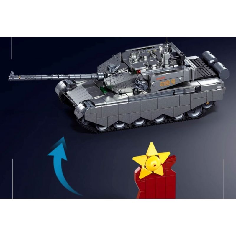 SLUBAN M38-B1234 B1234 1234 M38B1234 38-B1234 KHU VUI CHƠI MÔ HÌNH LỚP PHỦ KIM LOẠI XE TĂNG CHIẾN ĐẤU CHỦ LỰC ZTZ-99AS 1:35 tỷ lệ 1:35 bộ đồ chơi xếp lắp ráp ghép mô hình Military Army Quân Sự Bộ Đội 1079 khối