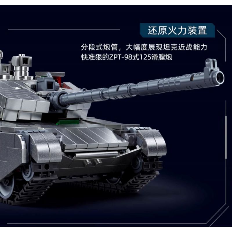 SLUBAN M38-B1234 B1234 1234 M38B1234 38-B1234 KHU VUI CHƠI MÔ HÌNH LỚP PHỦ KIM LOẠI XE TĂNG CHIẾN ĐẤU CHỦ LỰC ZTZ-99AS 1:35 tỷ lệ 1:35 bộ đồ chơi xếp lắp ráp ghép mô hình Military Army Quân Sự Bộ Đội 1079 khối